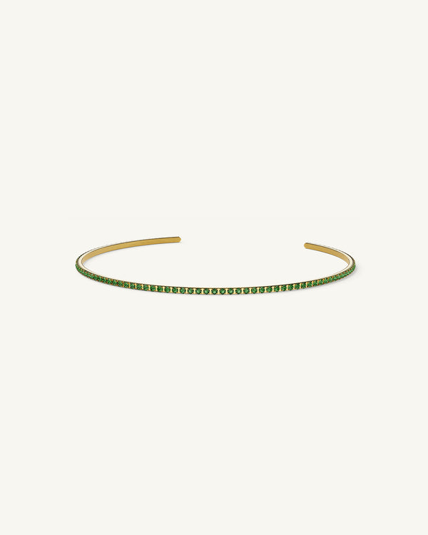 A Bangle in 14k gold-plated 316L stainless steel from Waldor & Co. One size. The model is Dulcet Bangle Polished.