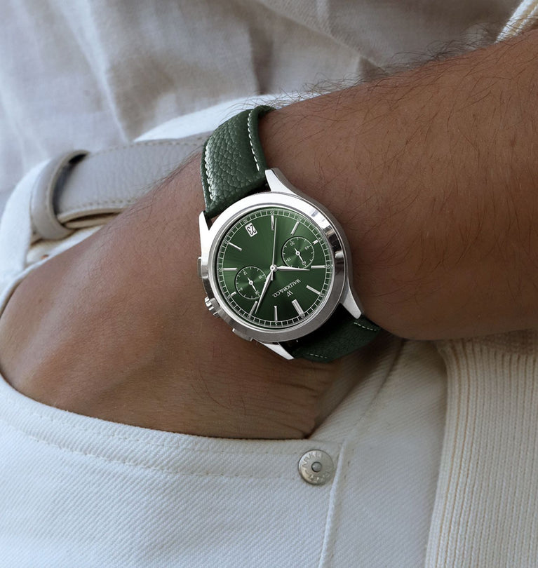 Say Hello to Chrono 39 Sardinia w/ Green Leather Strap