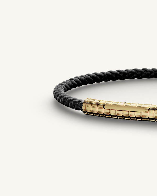 Grid Leather Bracelet